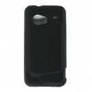 Soft Silicone Skin Cover Case for HTC Droid Incredible ADR 6300 - Black
