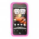 Soft Silicone Skin Cover Case for HTC Droid Incredible ADR 6300 - Hot Pink