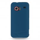 Soft Silicone Skin Cover Case for HTC Droid Incredible ADR 6300 - Blue