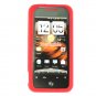 Soft Silicone Skin Cover Case for HTC Droid Incredible ADR 6300 - Red