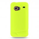 Soft Silicone Skin Cover Case for HTC Droid Incredible ADR 6300 - Lime Green