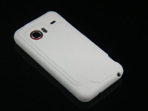Hard Plastic Rubber Feel Case for HTC Droid Incredible ADR 6300 - White