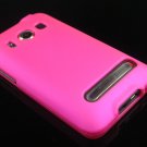Hard Plastic Rubber Feel Full Case for HTC Evo 4G - Hot Pink