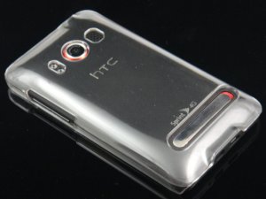 Hard Plastic Back Cover Case for HTC Evo 4G - Clear