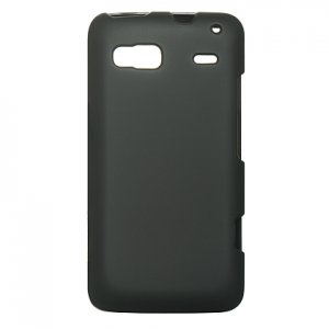 Hard Plastic Rubber Feel Cover Case for HTC G2 - Black
