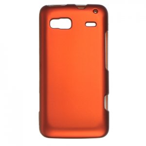 Hard Plastic Rubber Feel Cover Case for HTC G2 - Orange