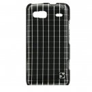Hard Plastic Design Case for HTC G2 - Black Square
