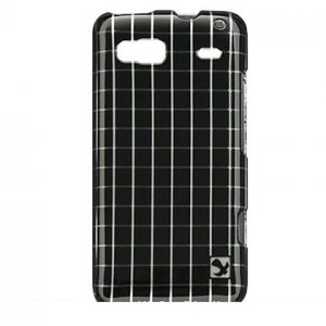 Hard Plastic Design Case for HTC G2 - Black Square