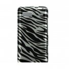 Hard Plastic Design Case for HTC G2 - Black Silver Zebra