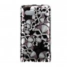Hard Plastic Design Case for HTC G2 - Black Skulls