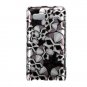 Hard Plastic Design Case for HTC G2 - Black Skulls