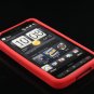 Soft Silicone Skin Cover Case for HTC HD2 - Red