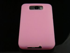 Soft Silicone Skin Cover Case for HTC HD2 - Pink