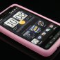 Soft Silicone Skin Cover Case for HTC HD2 - Pink