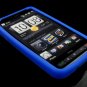 Soft Silicone Skin Cover Case for HTC HD2 - Blue