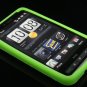 Soft Silicone Skin Cover Case for HTC HD2 - Green