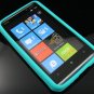 Soft Silicone Skin Cover Case for HTC HD7/HD7S - Turquoise