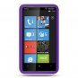 Soft Silicone Skin Cover Case for HTC HD7/HD7S - Purple