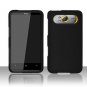 Hard Plastic Rubber Feel Cover Case for HTC HD7/HD7S - Black