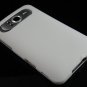 Hard Plastic Rubber Feel Cover Case for HTC HD7/HD7S - White