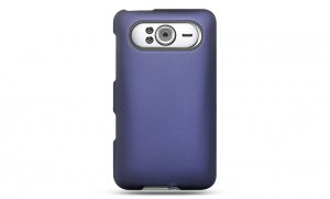Hard Plastic Rubber Feel Cover Case for HTC HD7/HD7S - Purple