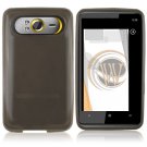 Soft Crystal Gel Frost Skin Cover Case for HTC HD7/HD7S - Smoke