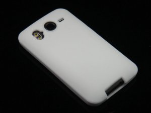 Soft Silicone Skin Cover Case for HTC Inspire 4G/Desire - White