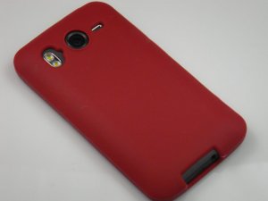 Soft Silicone Skin Cover Case for HTC Inspire 4G/Desire - Burgundy
