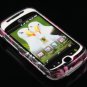 Hard Plastic Design Case for HTC Mytouch Slide 3G (T-Mobile) - Pink Butterfly