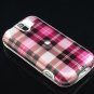 Hard Plastic Design Case for HTC Mytouch Slide 3G (T-Mobile) - Hot Pink Check