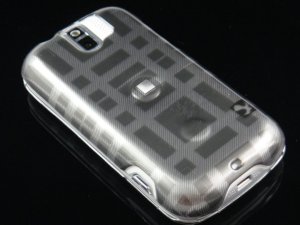 Hard Plastic Design Case for HTC Mytouch Slide 3G (T-Mobile) - Grey Check