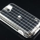 Hard Plastic Design Case for HTC Mytouch Slide 3G (T-Mobile) - Black Squares