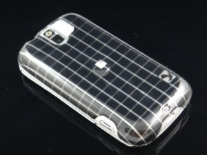 Hard Plastic Design Case for HTC Mytouch Slide 3G (T-Mobile) - Black Squares