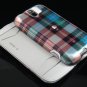 Hard Plastic Design Case for HTC Mytouch Slide 3G (T-Mobile) - Blue Check