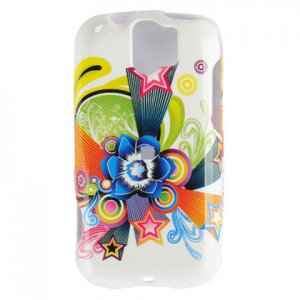 Hard Plastic Design Case for HTC Mytouch Slide 3G (T-Mobile) - White Flower Star