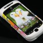 Hard Plastic Design Case for HTC Mytouch Slide 3G (T-Mobile) - White Flower Star