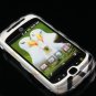Hard Plastic Design Case for HTC Mytouch Slide 3G (T-Mobile) - Black and Silver Rhombus