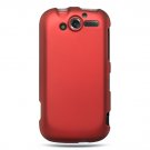 Hard Plastic Rubber Feel Cover Case for HTC Mytouch HD 4G - Red