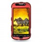 Hard Plastic Rubber Feel Cover Case for HTC Mytouch HD 4G - Red