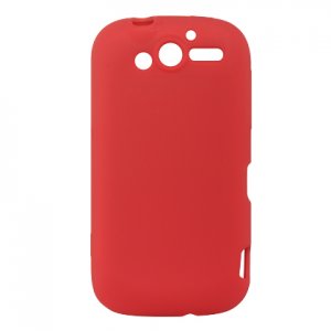 Soft Silicone Skin Cover Case for HTC Mytouch HD 4G - Red