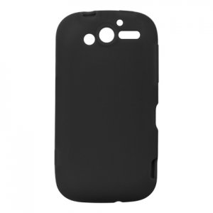 Soft Silicone Skin Cover Case for HTC Mytouch HD 4G - Black