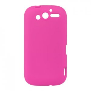 Soft Silicone Skin Cover Case for HTC Mytouch HD 4G - Hot Pink