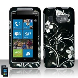 Hard Plastic Rubber Feel Design Case for HTC Surround - Midnight Garden