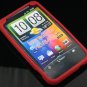 Soft Silicone Skin Cover Case for HTC Thunderbolt 4G (Verizon) - Burgundy