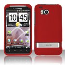 Hard Plastic Rubber Feel Cover Case for HTC Thunderbolt 4G (Verizon) - Red