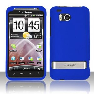 Hard Plastic Rubber Feel Cover Case for HTC Thunderbolt 4G (Verizon) - Blue