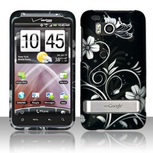 Hard Plastic Rubber Feel Design Case for HTC Thunderbolt 4G (Verizon) - Midnight Garden