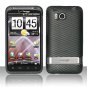 Hard Plastic Rubber Feel Design Case for HTC Thunderbolt 4G (Verizon) - Carbon Fiber