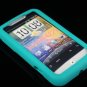 Soft Silicone Skin Cover Case for HTC Wildfire 6225 - Turquoise