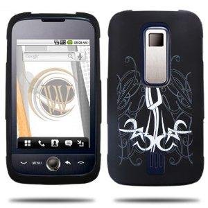 Hard Plastic Rubber Feel Design Case for Huawei Ascend M860 -  Abstract Tattoo